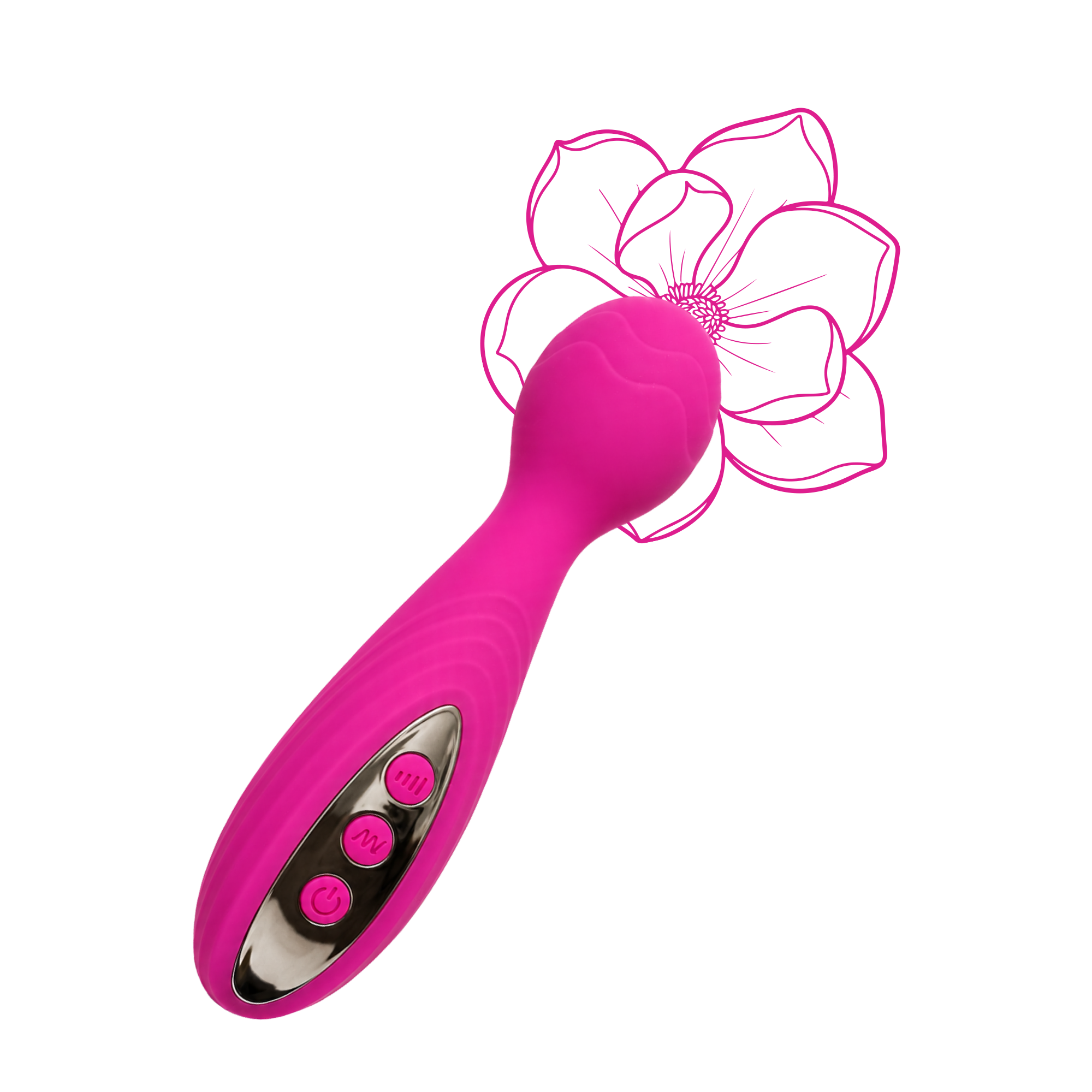 Curvy - Silicone Wand-Style Body Massager