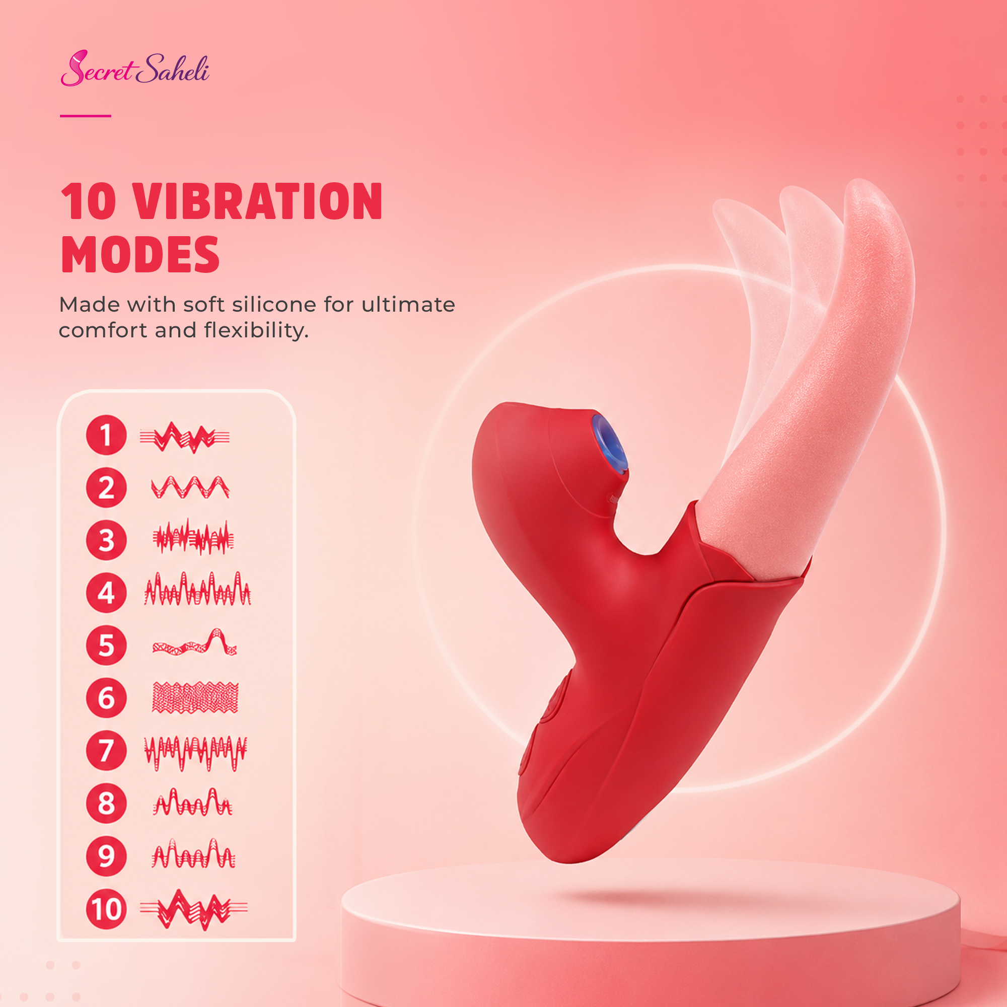 Zubaniya - Air-Pulse Fluttering Personal Wellness Massager