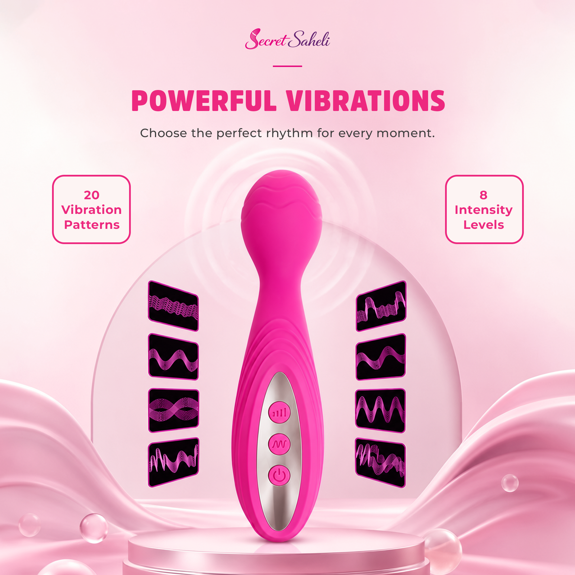 Curvy - Silicone Wand-Style Body Massager