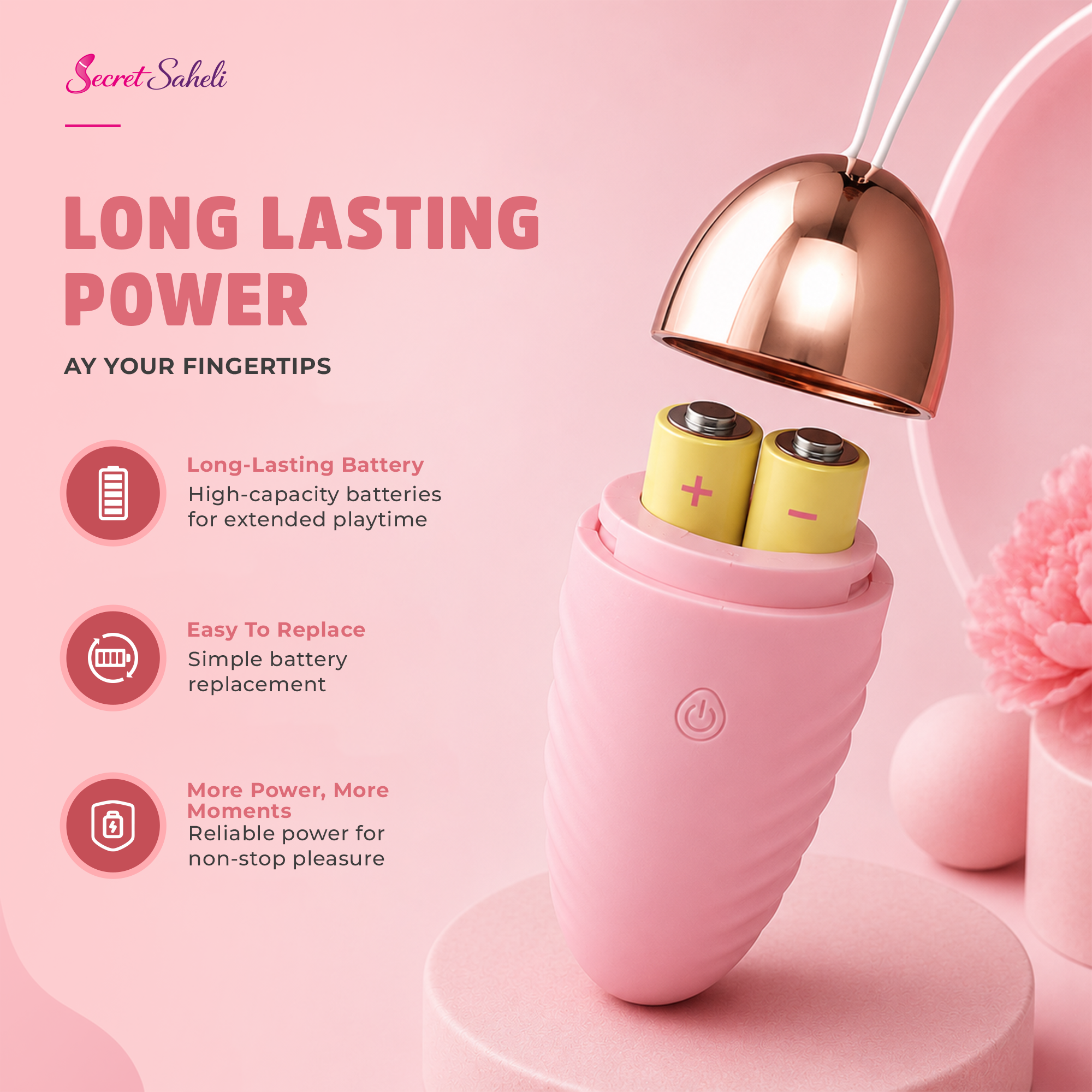 Nova Pulse - App Control Waterproof Wireless Mini Massager