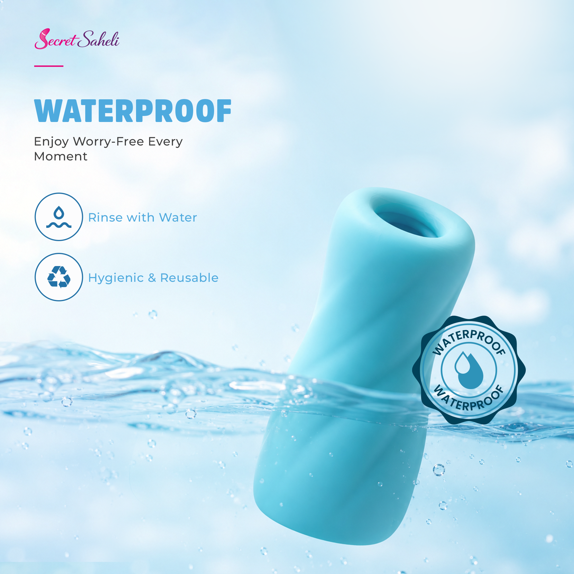 StormX Soft Silicone Personal Wellness Massager