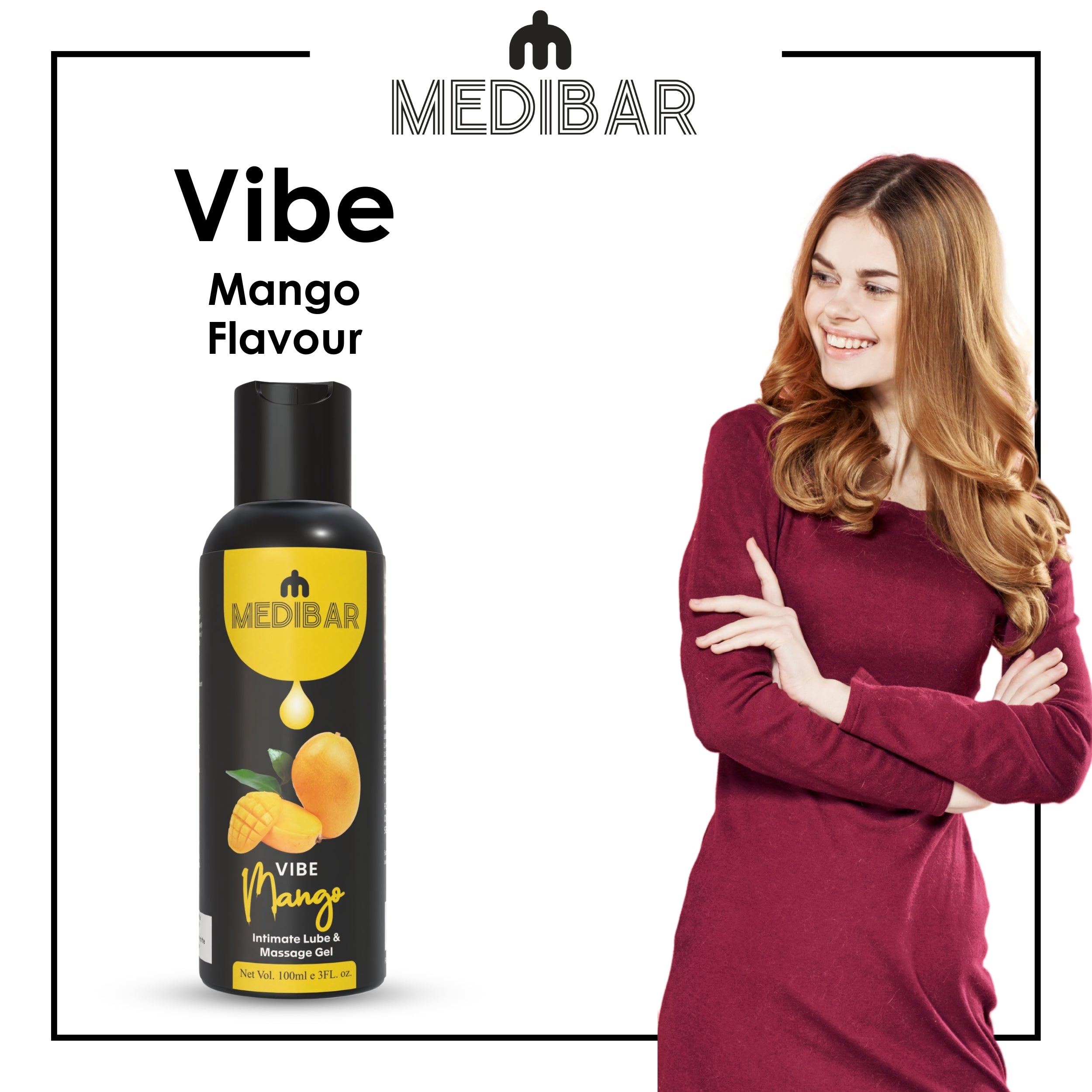 MEDIBAR Vibe Mango Water Based Lubricant for Men & Women