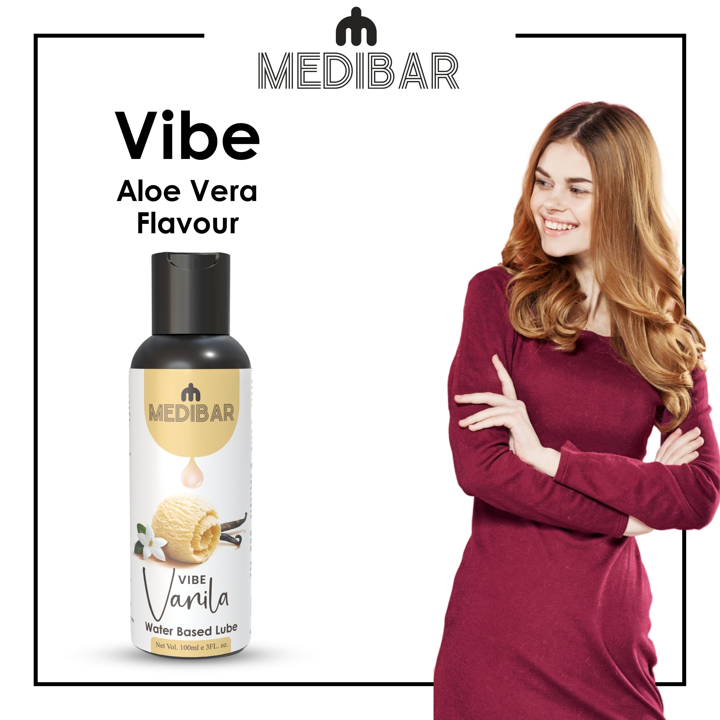 MEDIBAR Vibe Vanilla Water Based Lubricant for Men & Women