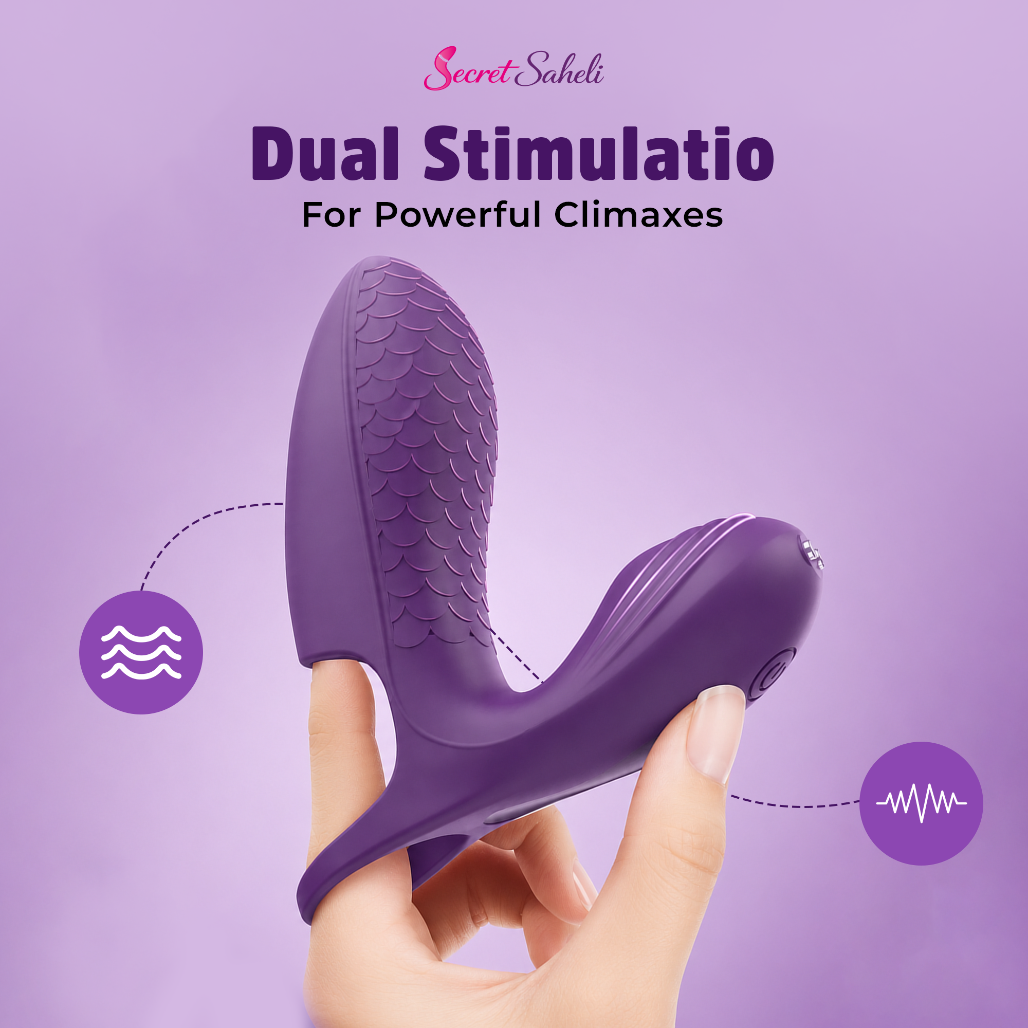 Mastani - Finger-Wearable Rechargeable Wellness Massager