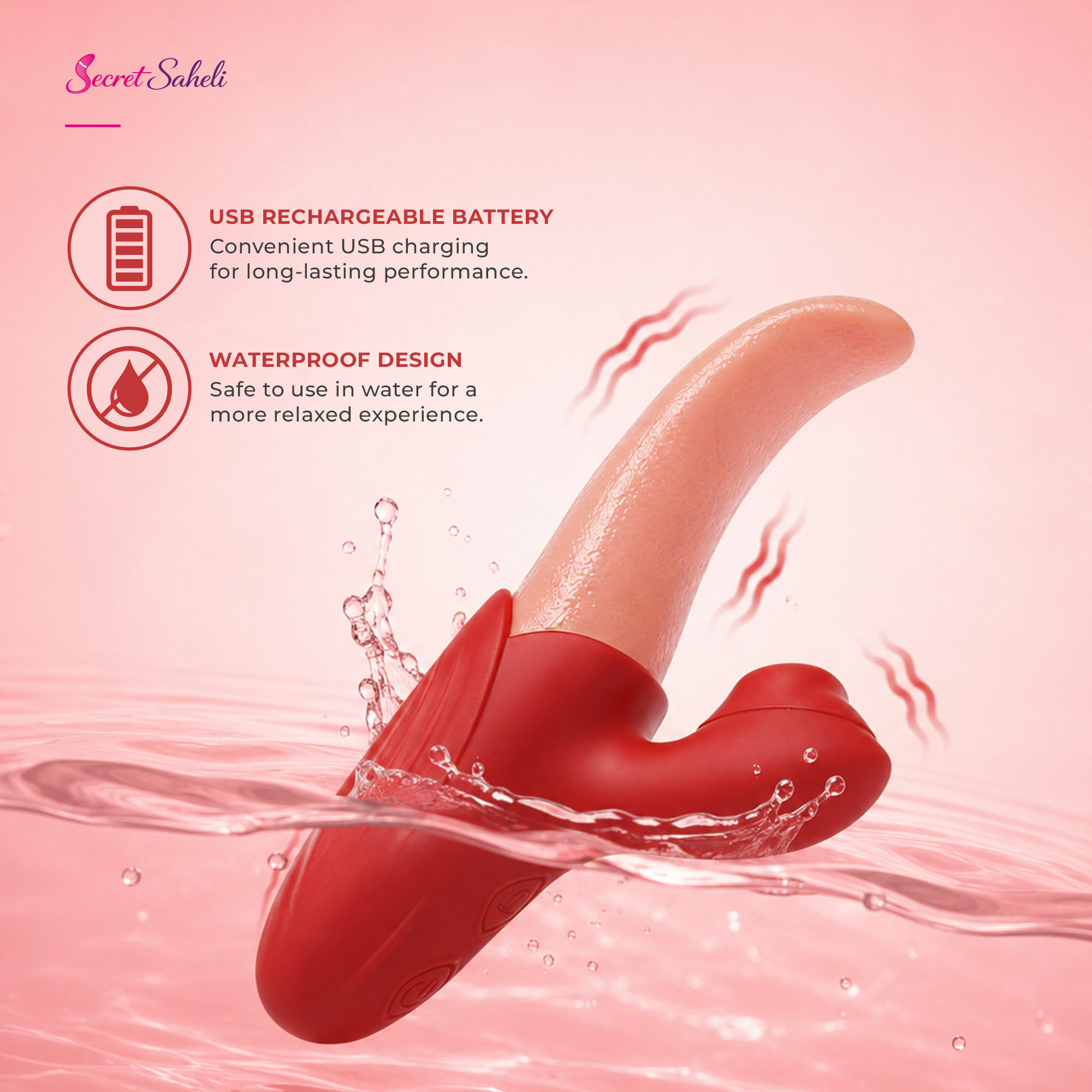 Zubaniya - Air-Pulse Fluttering Personal Wellness Massager