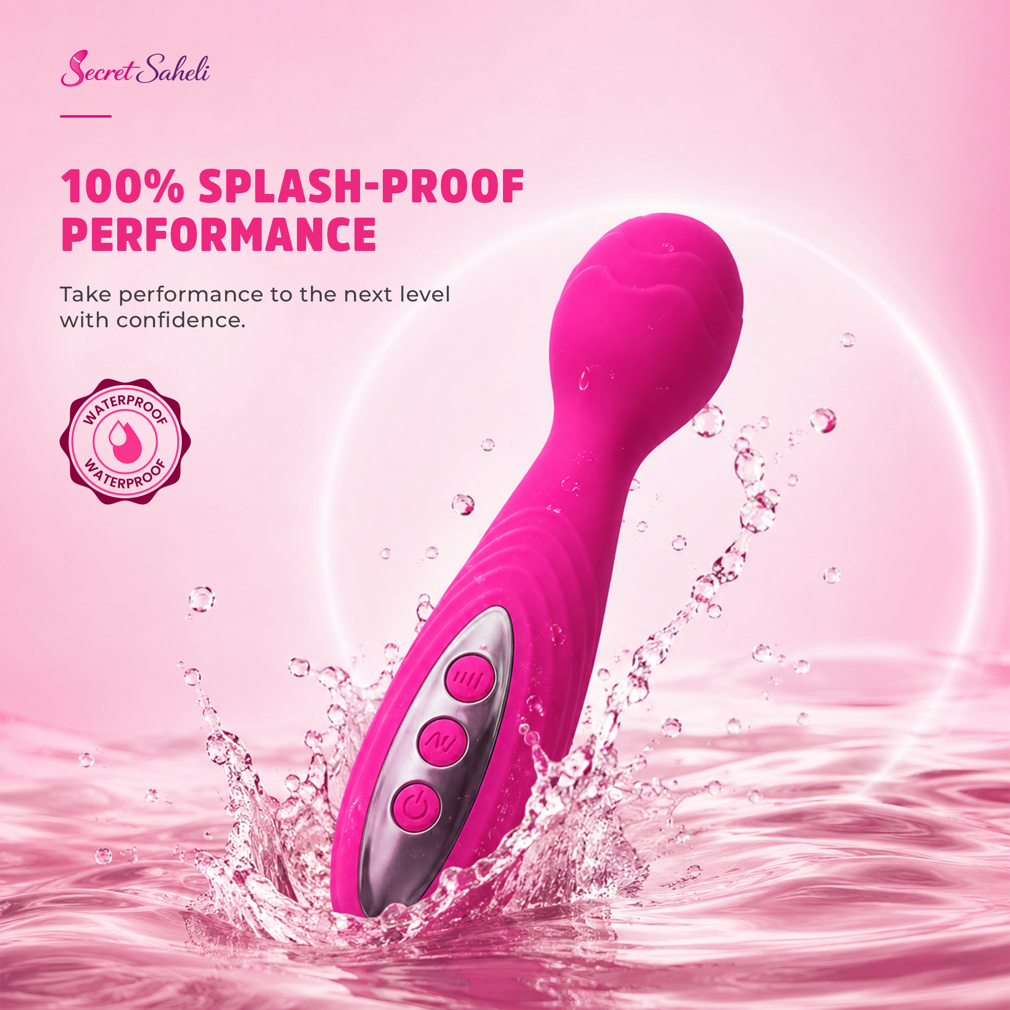 Curvy - Silicone Wand-Style Body Massager