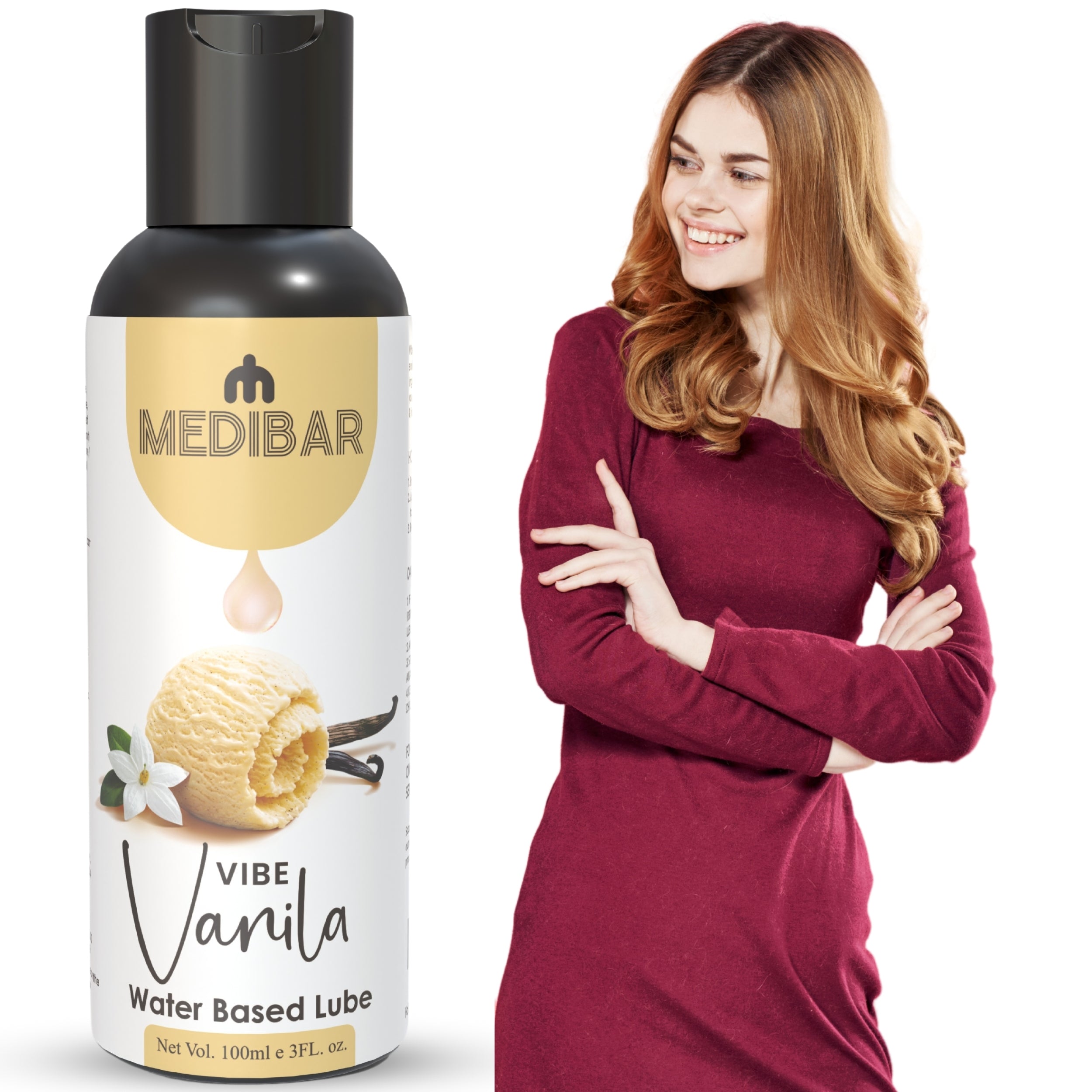 MEDIBAR Vibe Vanilla Water Based Lubricant for Men & Women