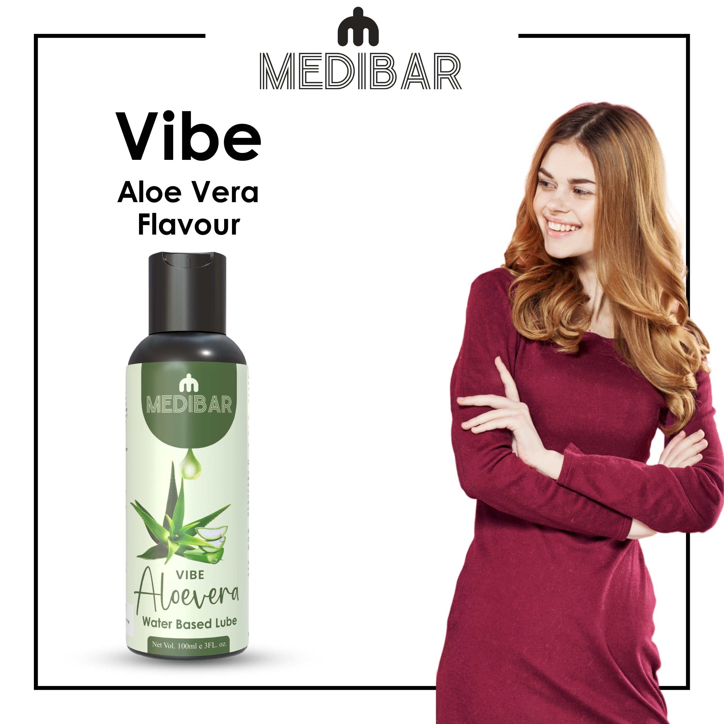 MEDIBAR Vibe Aloe Vera Water Based Lubricant for Men & Women