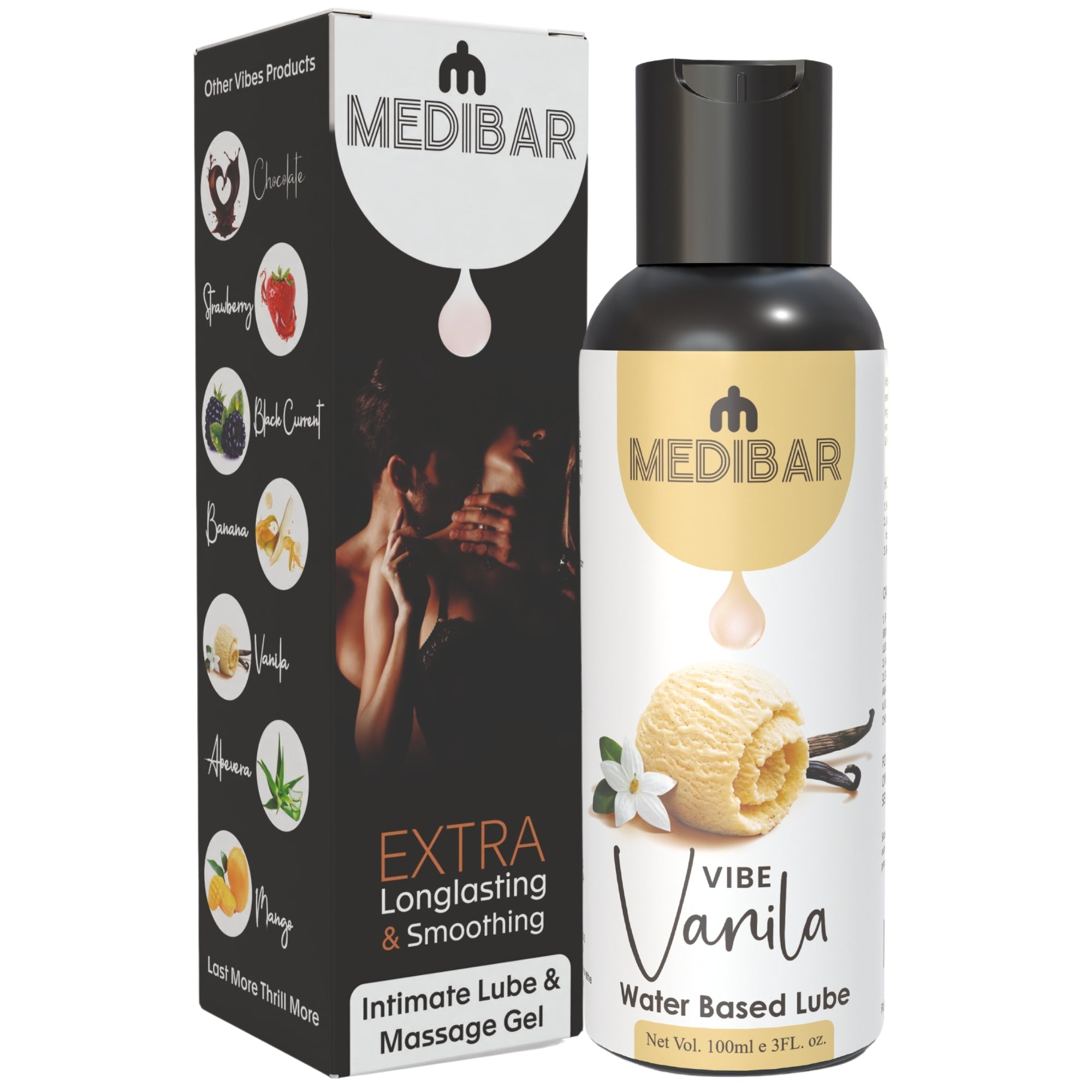 MEDIBAR Vibe Vanilla Water Based Lubricant for Men & Women
