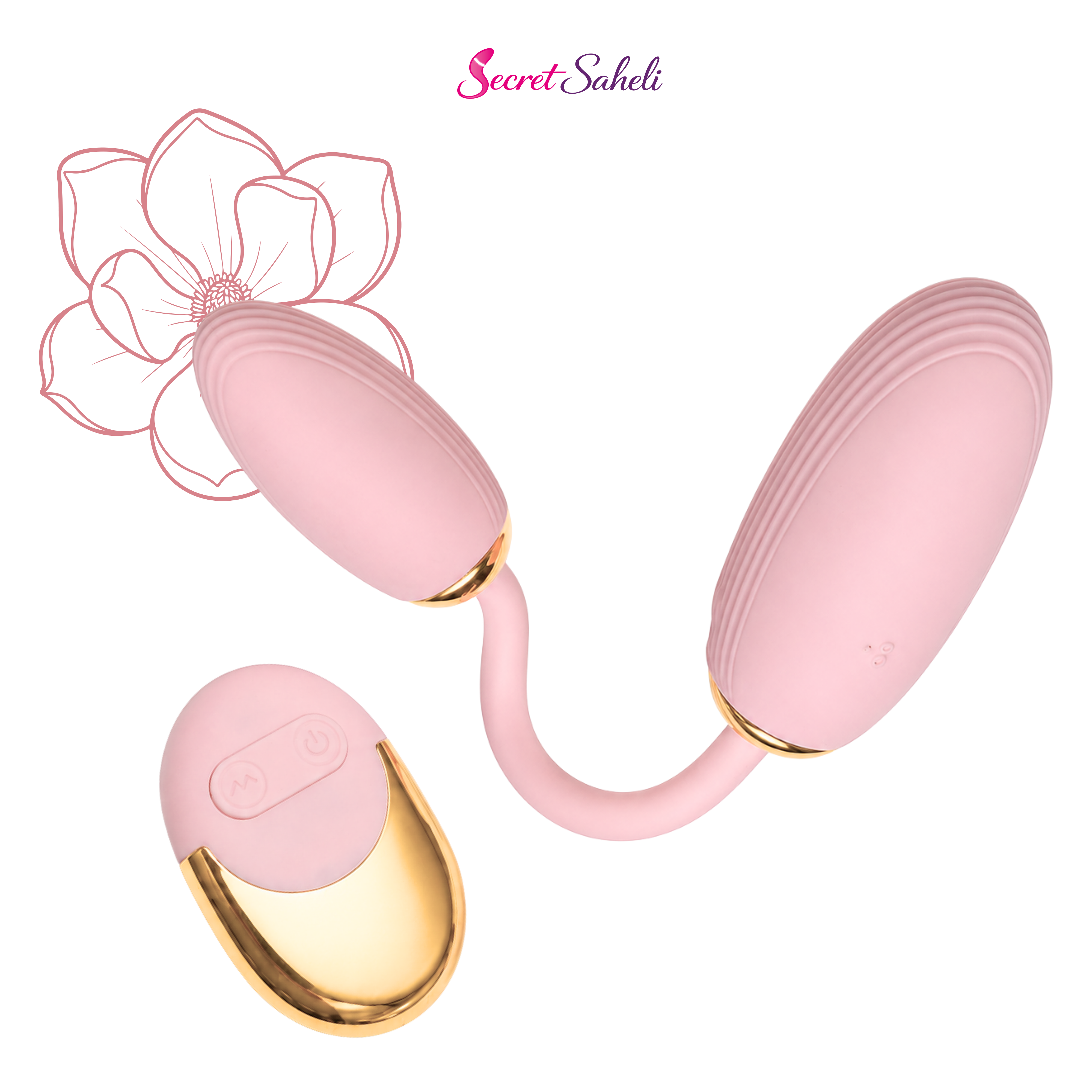 Veloura - Rechargeable Dual-Tip Wellness Massager with Remote