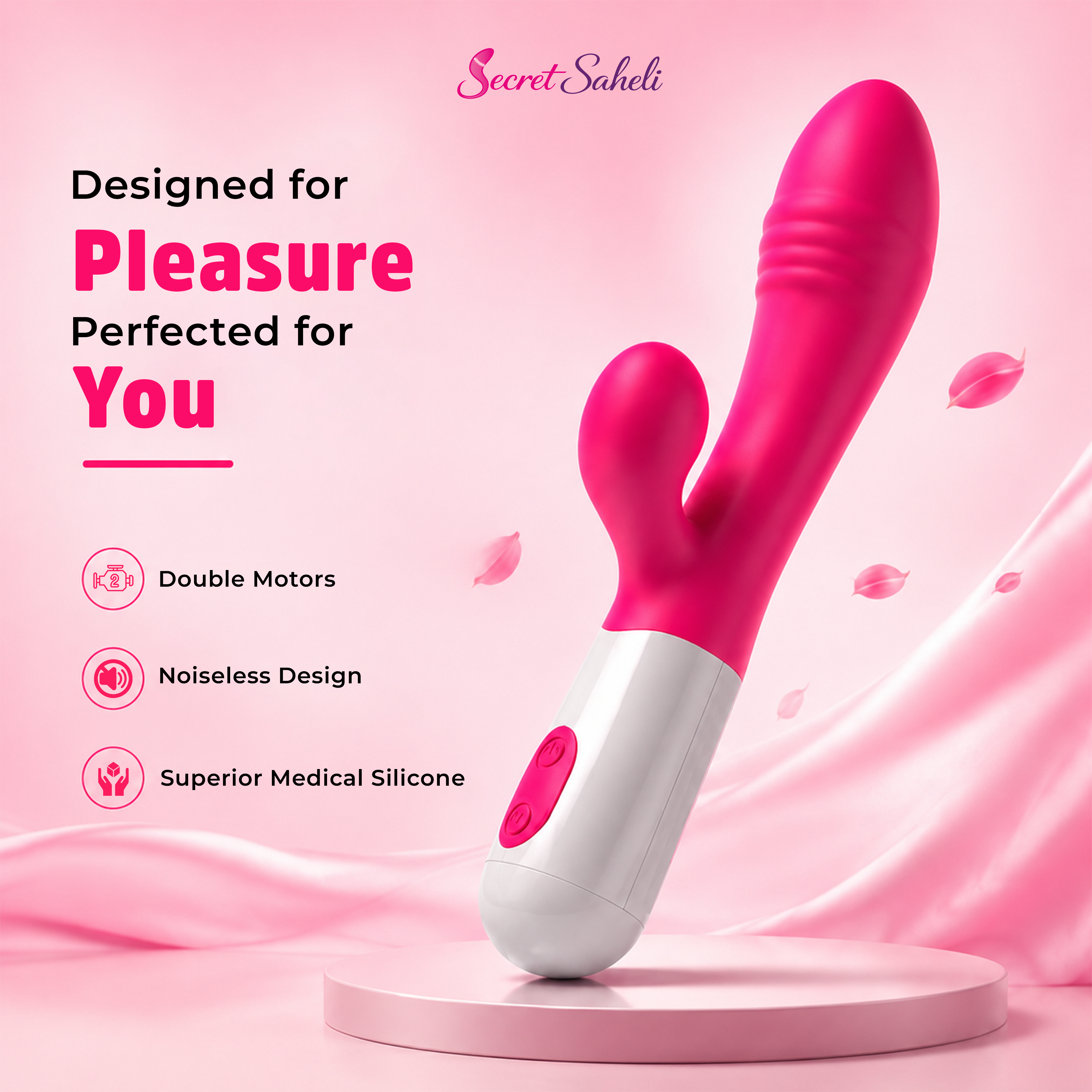Velvet Bunny - Dual-Tip Personal Wellness Massager