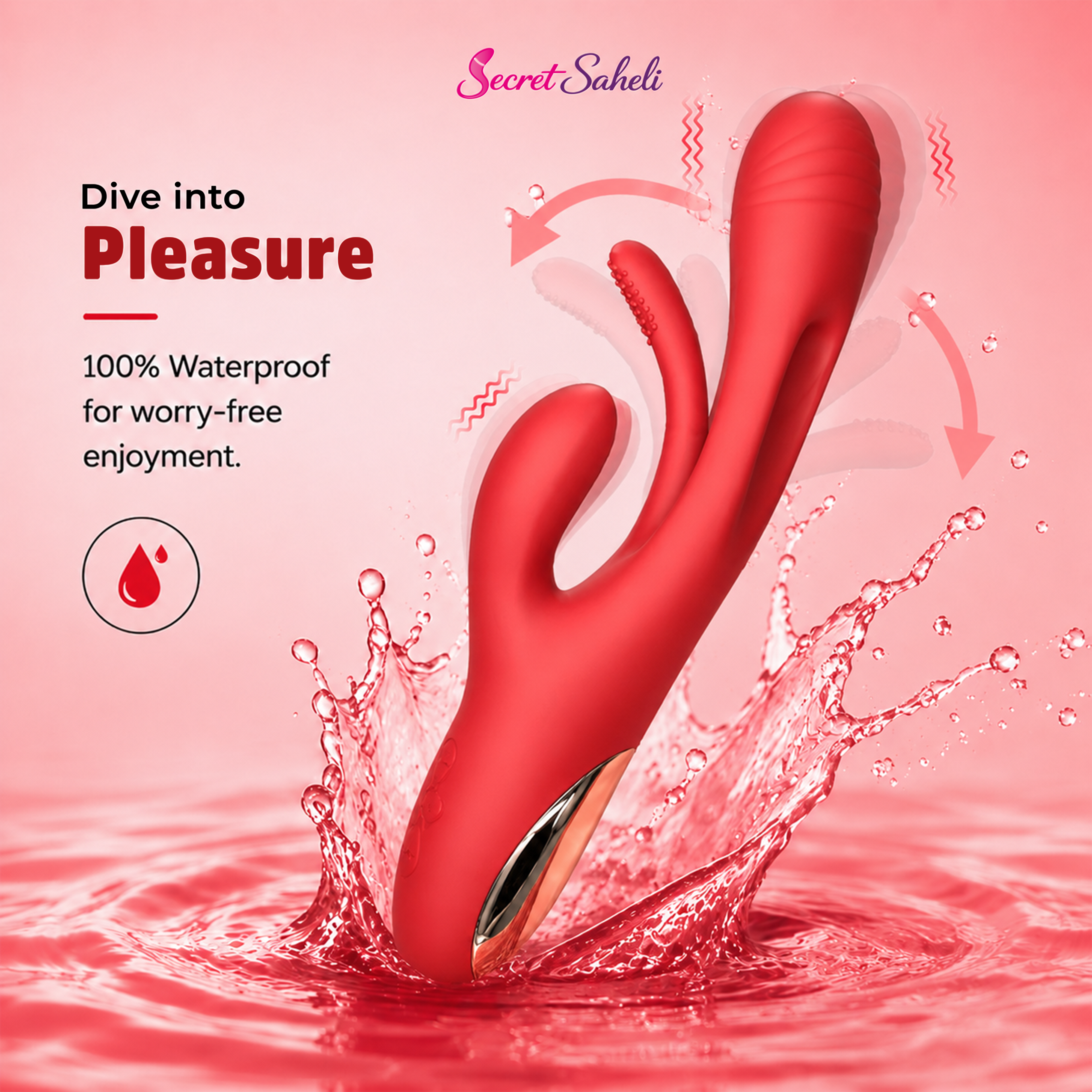 King - Rechargeable Dual-Tip Personal Wellness Massager